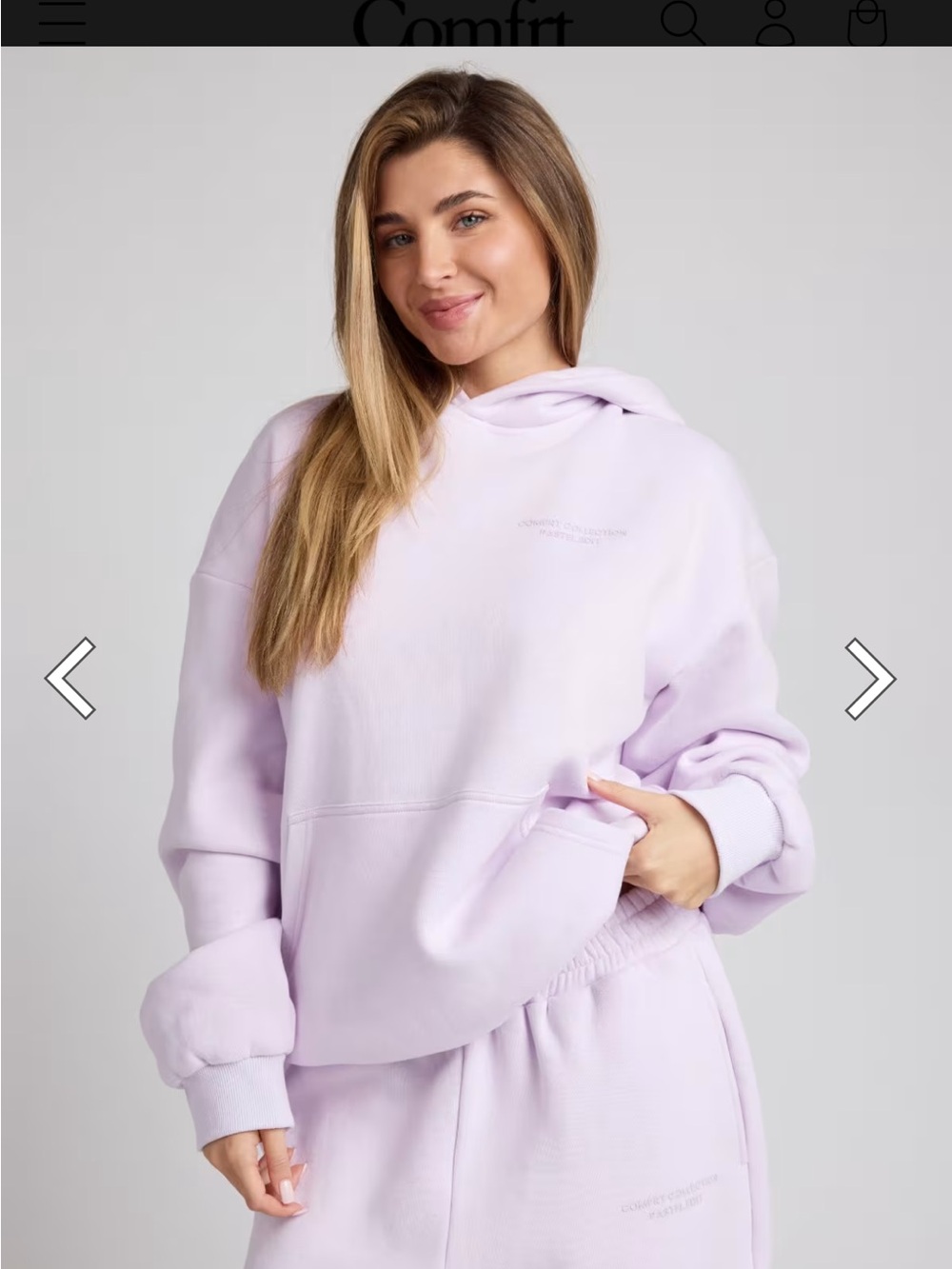 Comfrt - Pastel Hoodie & Pant Set - Opal - Medium